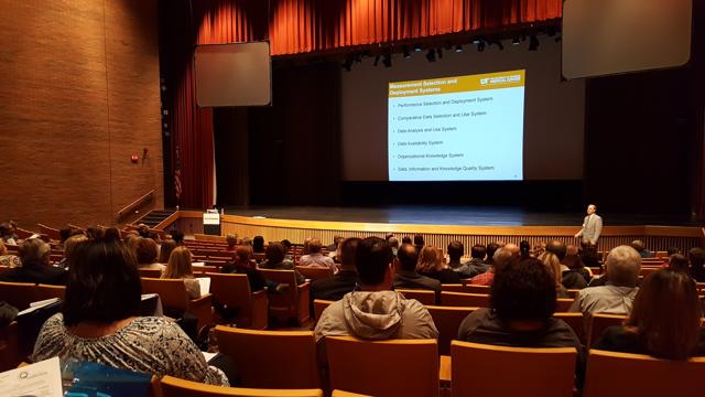The opening keynote in the auditorium